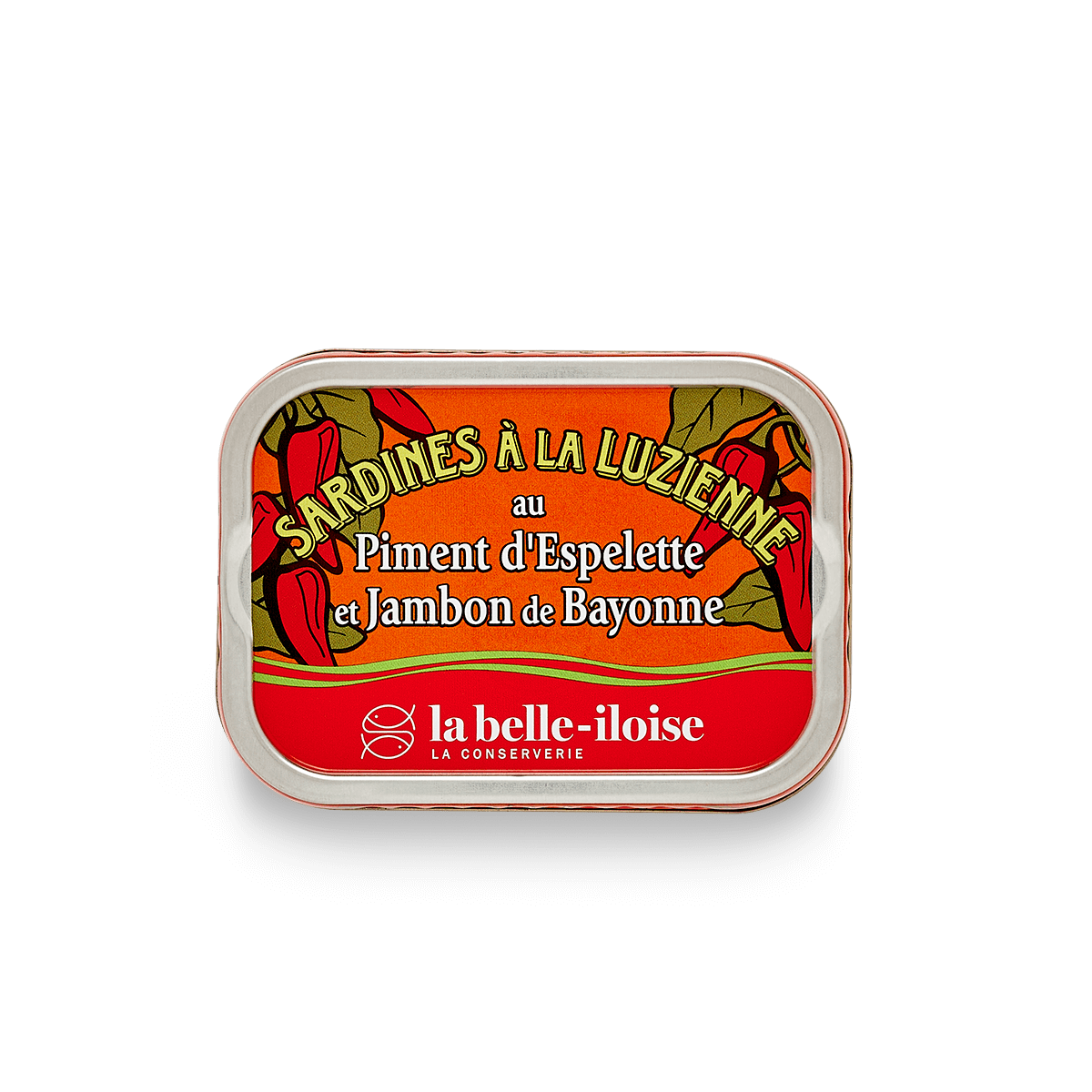 5 boîtes de sardines au piment d'Espelette et jambon de Bayonne de