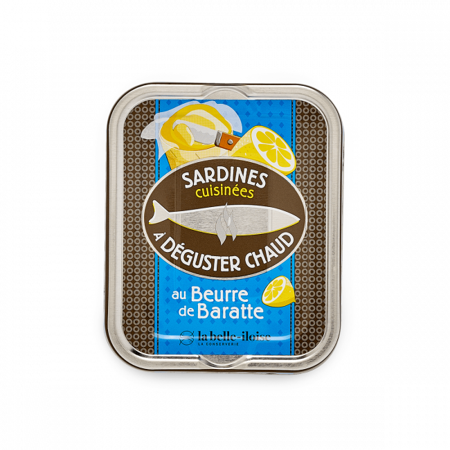 Sardines au Beurre de Baratte à déguster chaud Sardines au Beurre de Baratte à déguster chaud