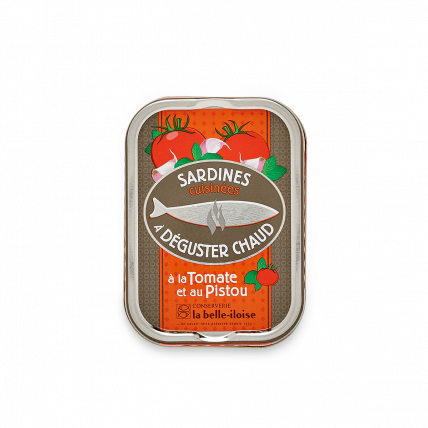 Sardines cuisinées à déguster chaud à la tomate et au pistou