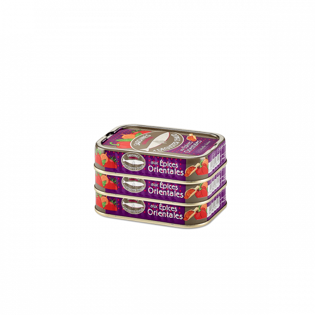 Sardines with Oriental spices to be served hot