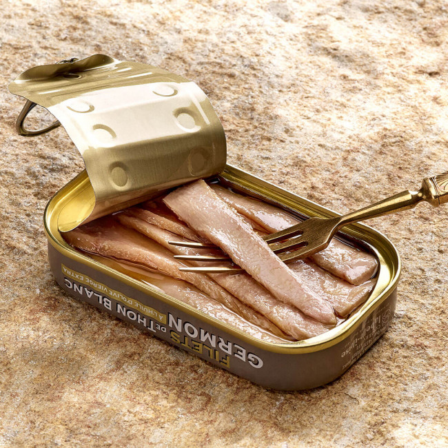 Fillets of albacore (Germon) tuna - 3 tins of 69g ea.