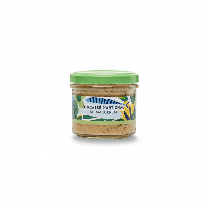 Diced artichokes and mackerel