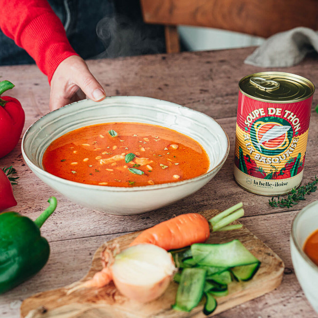 Basquaise-style tuna soup Basquaise-style tuna soup