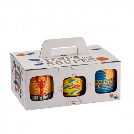 Assortment of fish soups