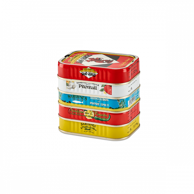 Assortment of Sardines box - 5 recipes Assortment of Sardines box - 5 recipes