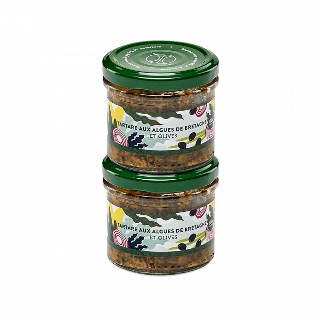 Tartar Algen Bretagne und Oliven