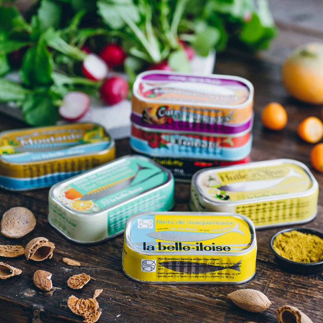 Assortment of 7 varieties of mackerel fillets Assortment of 7 varieties of mackerel fillets