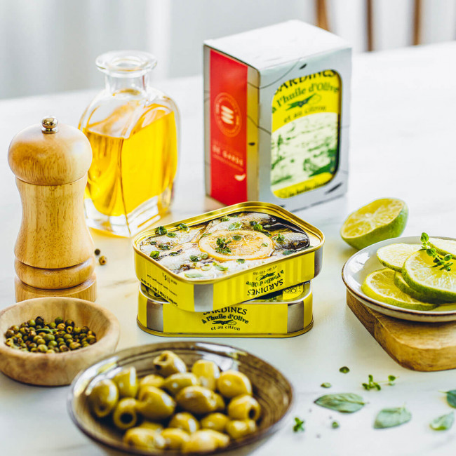 Sardines à l'Huile d'olive et Citron - Millésime de garde 2020