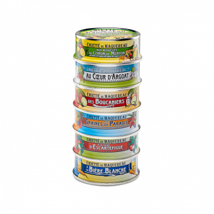 Assortiment 6 Émiettés de Maquereau 80g