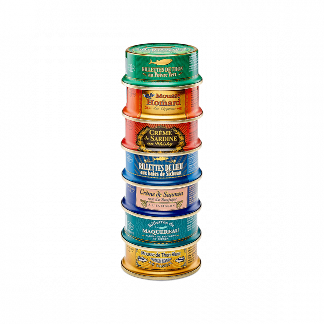 Assortment of 7 Fish Spreads