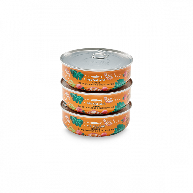 Salade Hareng Riz de Camargue et Chou kale bio Salade Hareng Riz de Camargue et Chou kale bio