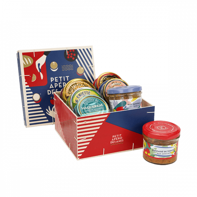 Petite boite Petit apéro des amis, coffret gourmand - la Belle-iloise