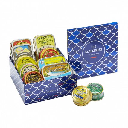 Assortiment Les Glénan - 6 boîtes de sardines de 115g - Conserverie la  Belle Iloise