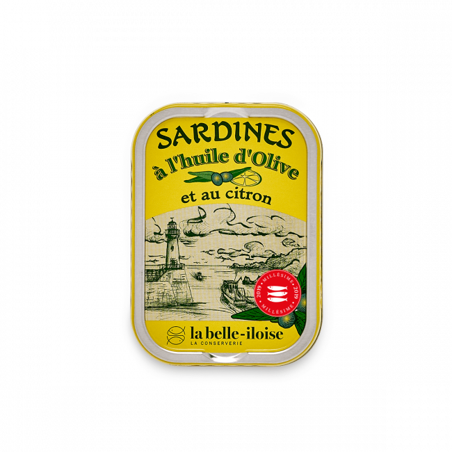 Sardines à l'Huile d'olive et Citron - Millésime de garde 2019