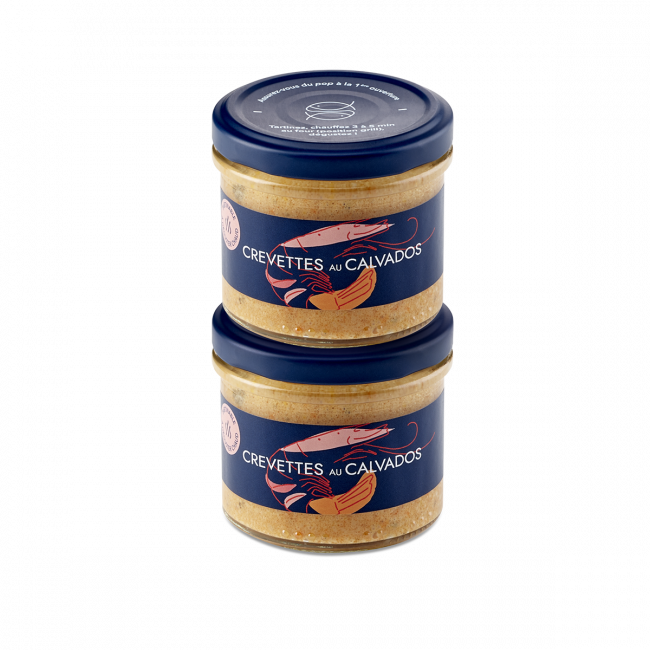Tartinable Crevettes au Calvados à déguster chaud
