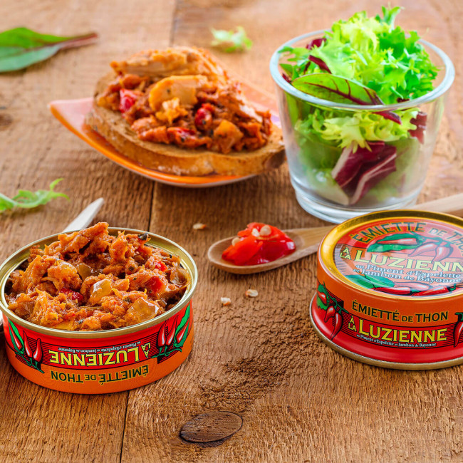 Sortiment 6 zerbröckelte Thunfisch 80g