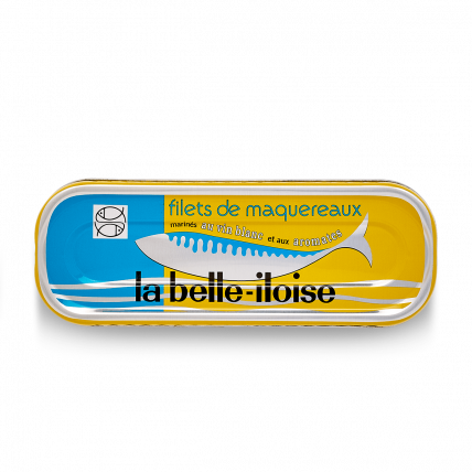 Mackerel fillets marinated in white wine and aromatic flavourings