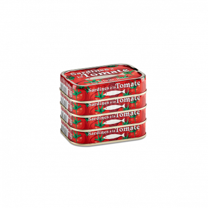 Sardines à la tomate et huile de tournesol