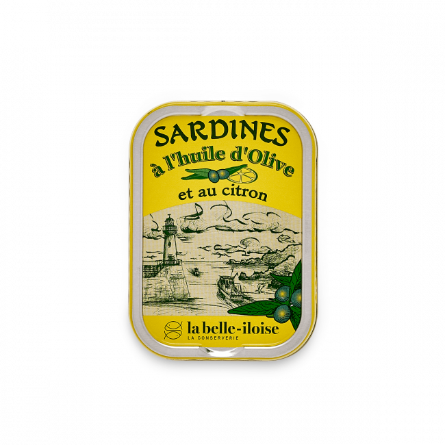 Sardines with olive oil and lemon