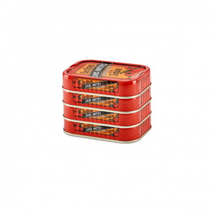 Sardines sans arêtes à l'huile d'olive et à la tomate