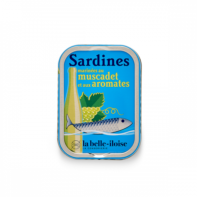Sardines marinated with Muscadet and aromatic flavourings