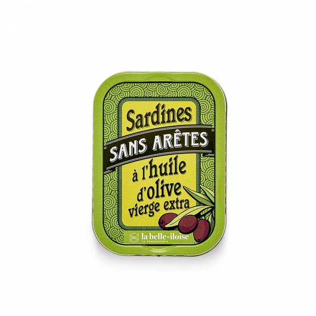 Boneless sardines in olive oil