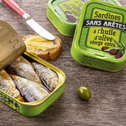 Sardines sans arêtes à l'huile d'olive