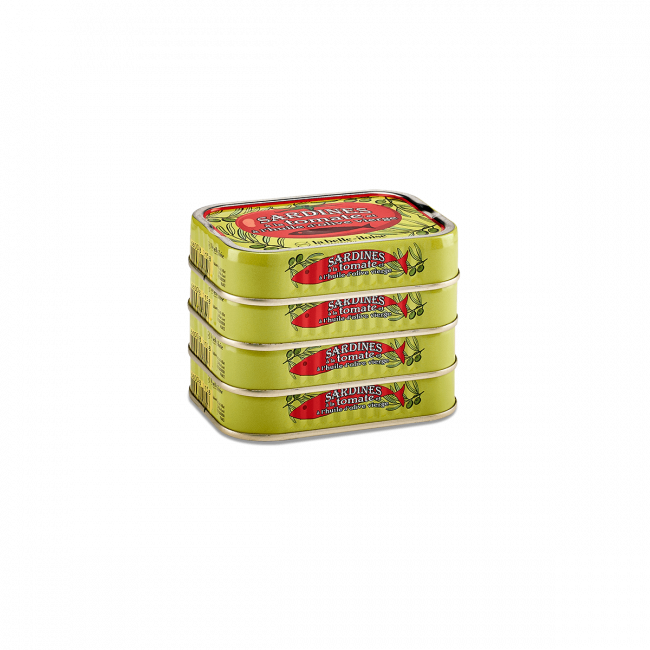 Tomaten-Sardinen und Olivenöl