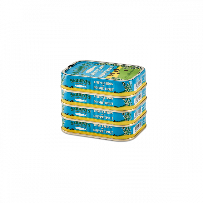 Sardines Thym citron et Poivre Timut