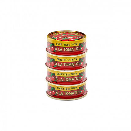 Flaked tuna with tomato