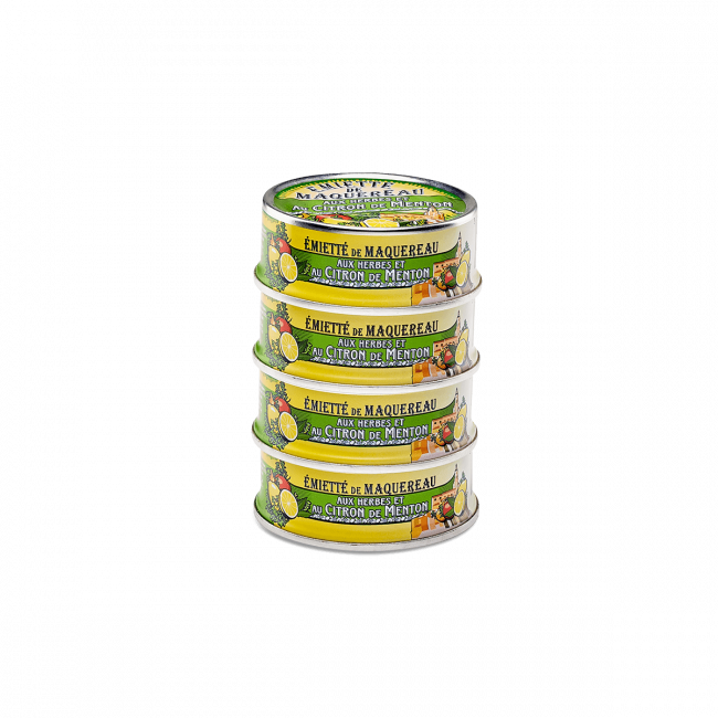 Flaked Mackerel with Herbs and Menton Lemon