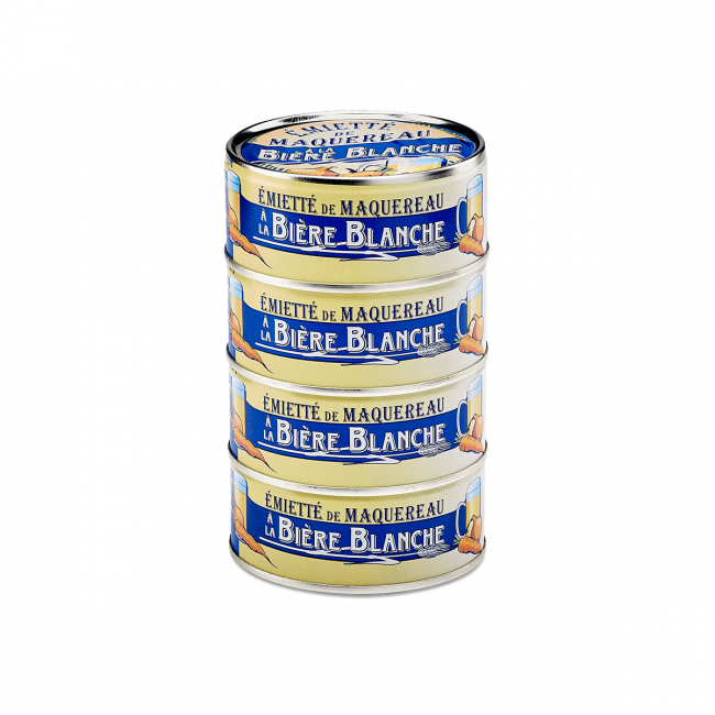 Flaked mackerel with white beer Flaked mackerel with white beer