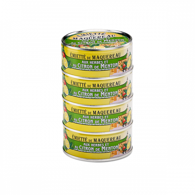 Émietté Maquereau Herbes Citron de Menton