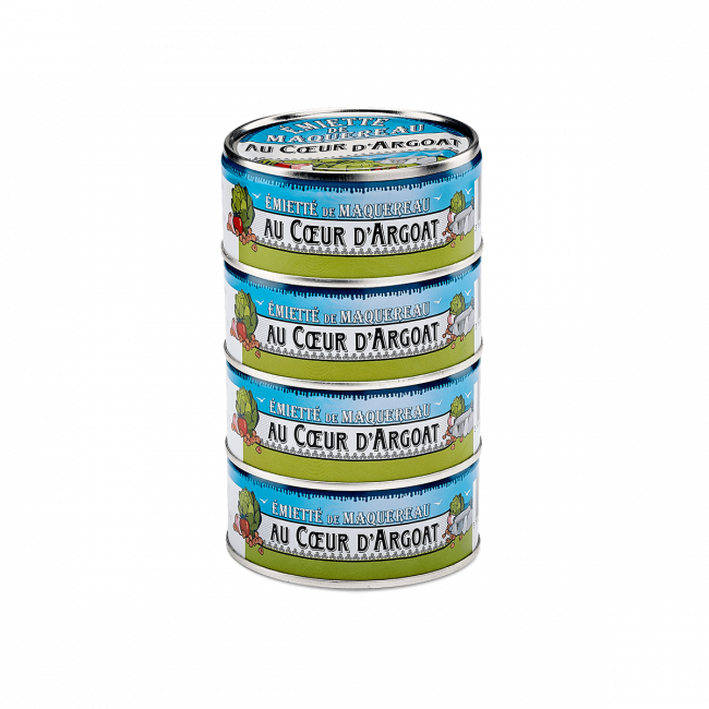 Au coeur d'Argoat flaked mackerel with artichoke hearts Au coeur d'Argoat flaked mackerel with artichoke hearts