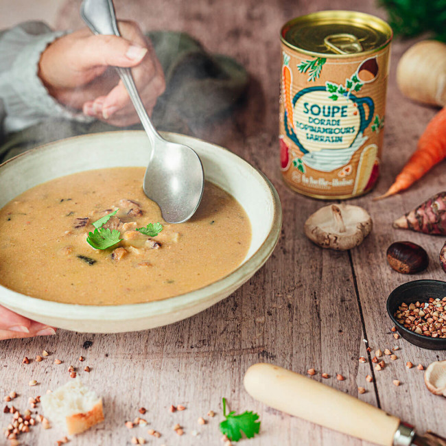 Assortment 4 fish and vegetable soups Assortment 4 fish and vegetable soups