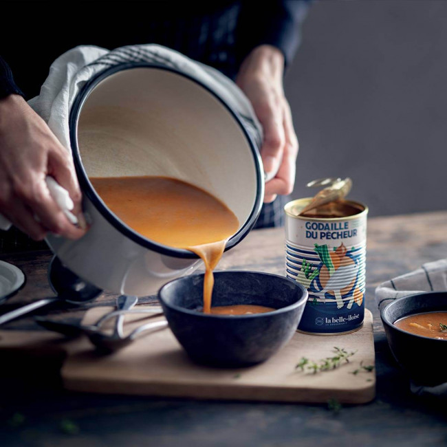 Assortment 4 fish and vegetable soups Assortment 4 fish and vegetable soups