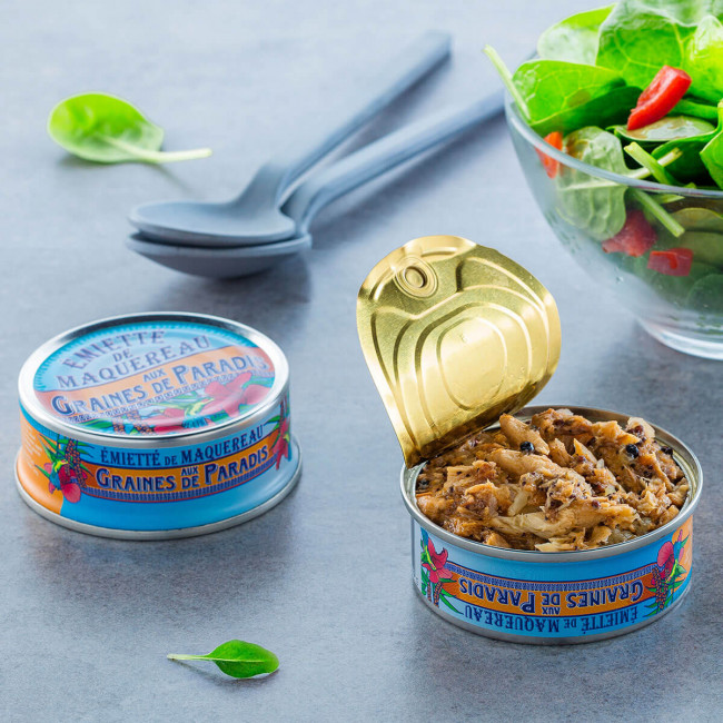 Assortment of 5 varieties of flaked mackerel Assortment of 5 varieties of flaked mackerel