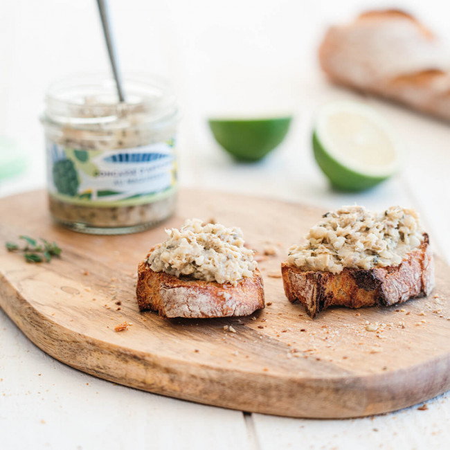 Streichfähiges Gemüse und Fisch - Sortiment von 4 Verressen