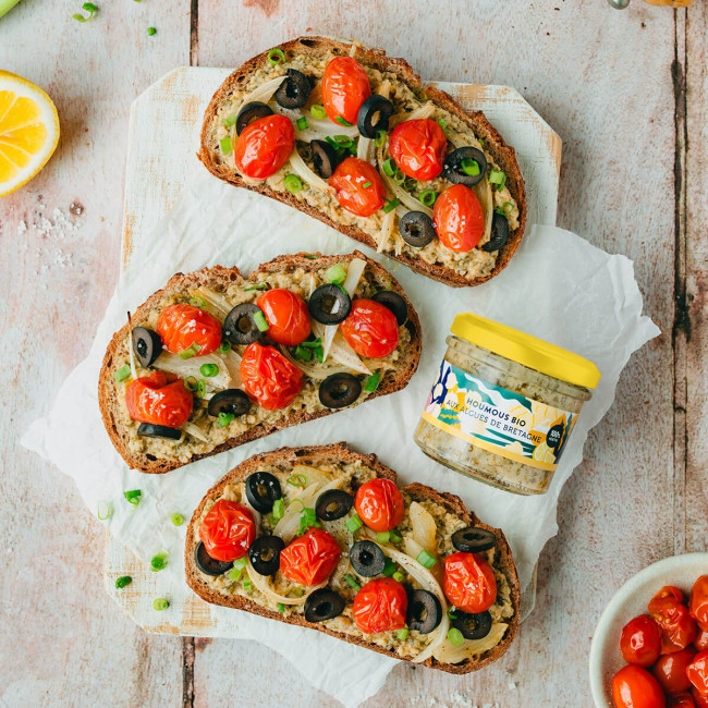 Houmous bio aux Algues de Bretagne
