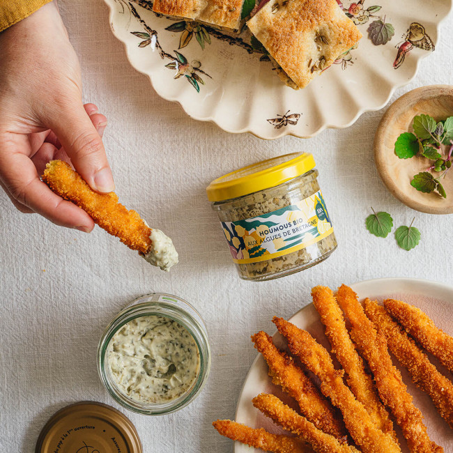 Organic hummus with Brittany Seaweed