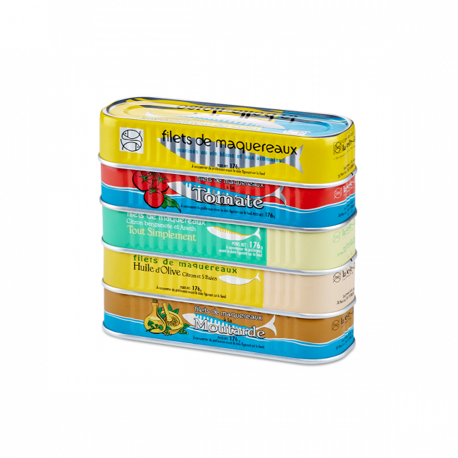 Assortment mackerel fillets