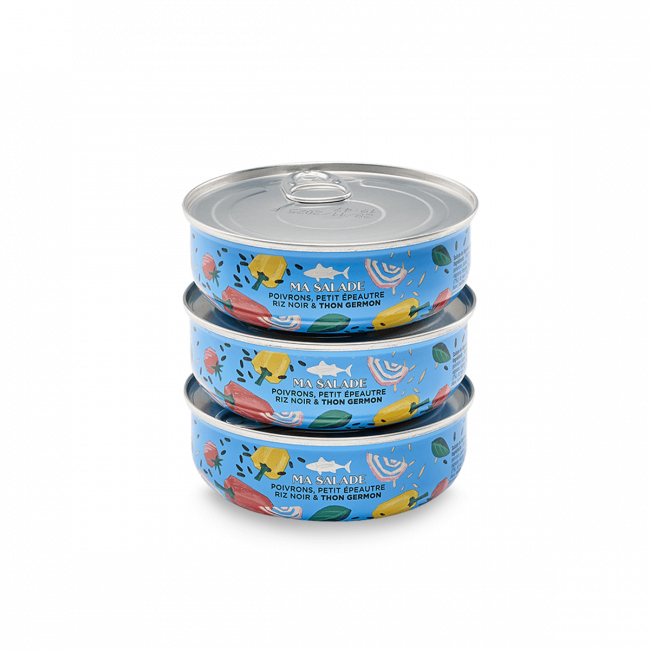 Tuna salad with Peppers & Black rice