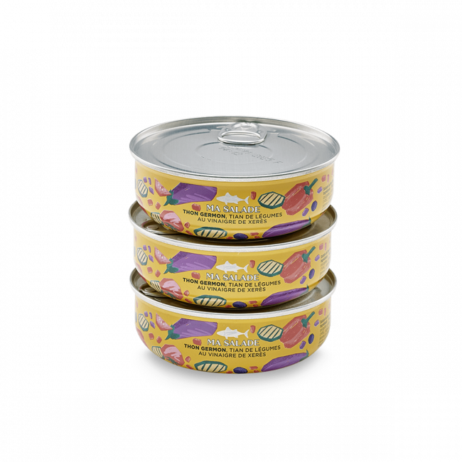 Salade Thon et Tian de légumes au Vinaigre de Xérès