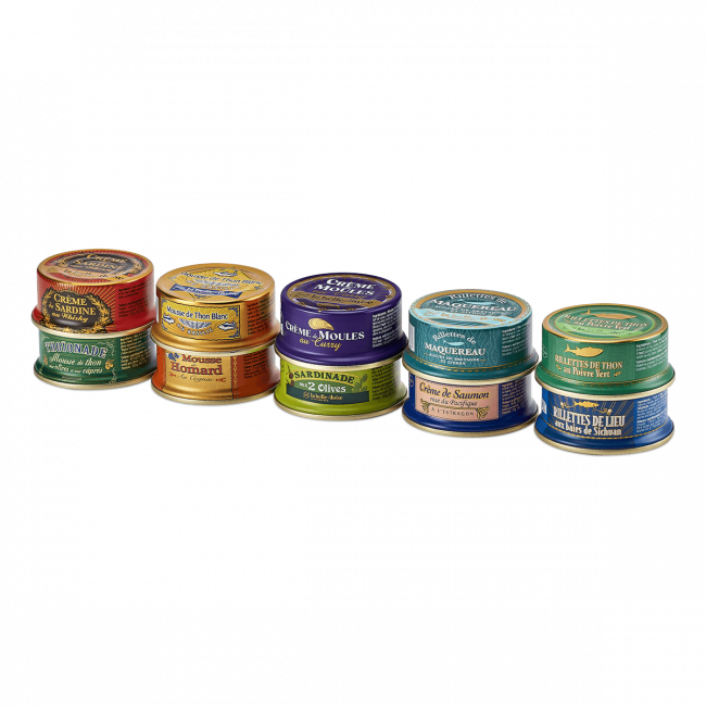 Coffret 10 Tartinables de Poissons