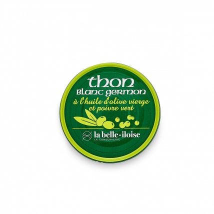 Thon blanc germon à l'huile d'olive et poivre vert