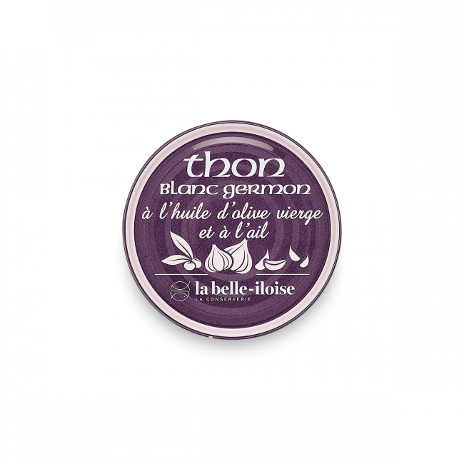 Albacore (Germon) tuna with olive oil and garlic