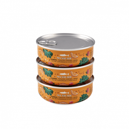 Hareng Salat Kirschtomaten Barley Rice Camargue