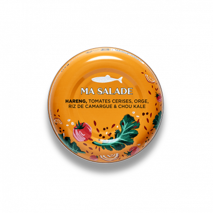 Hareng Salat Kirschtomaten Barley Rice Camargue