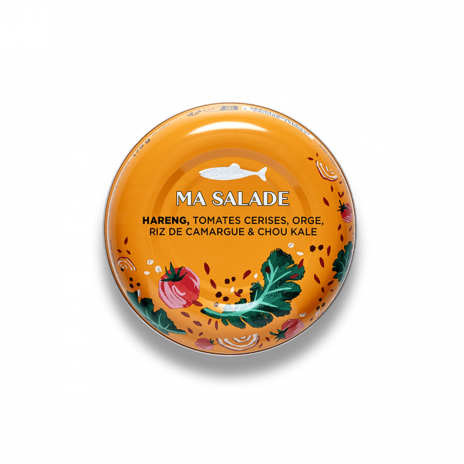 Salade Hareng Riz de Camargue et Chou kale