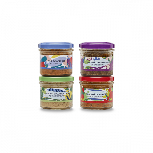 Assortment of 4 Fish & Vegetable Spreads